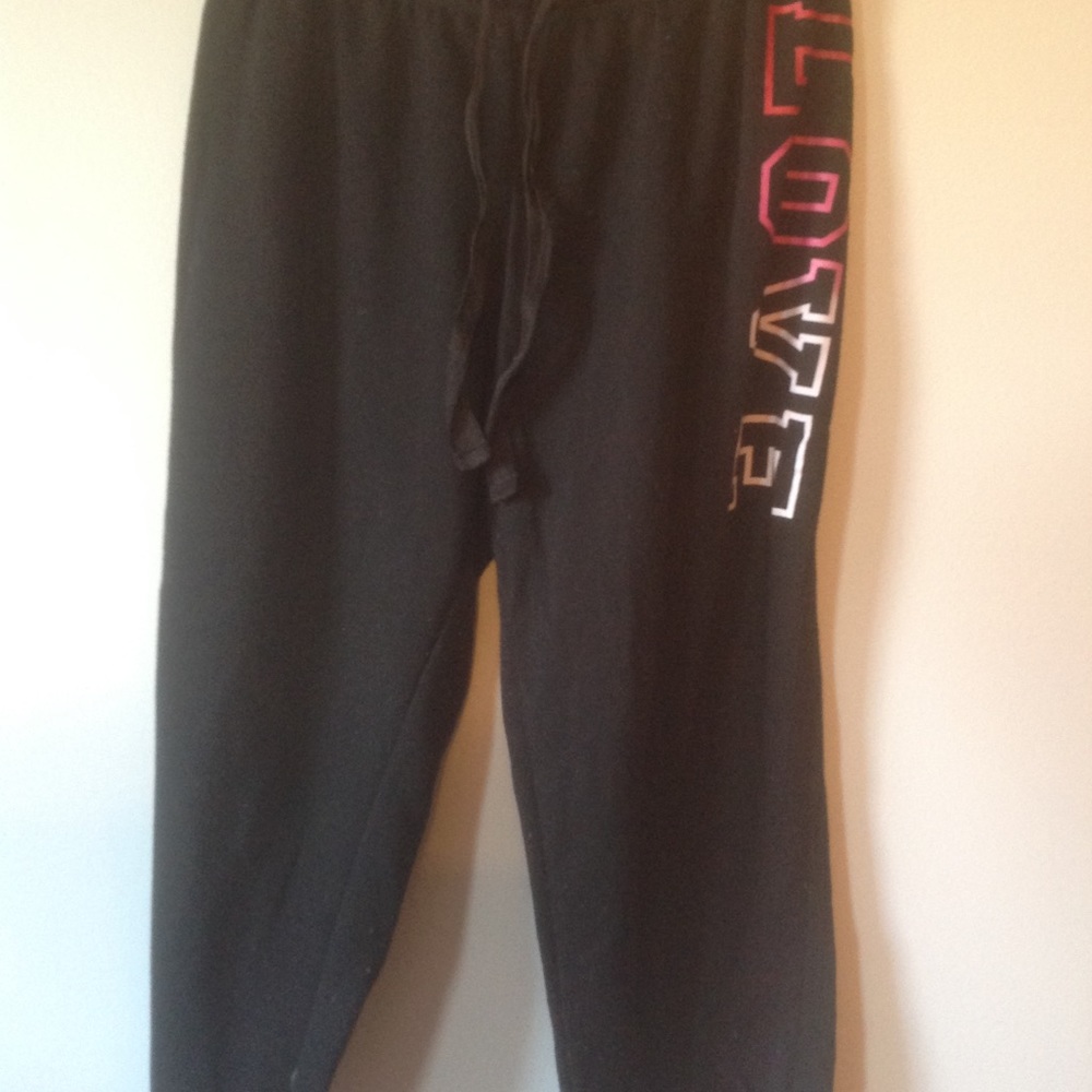Pink crop pants